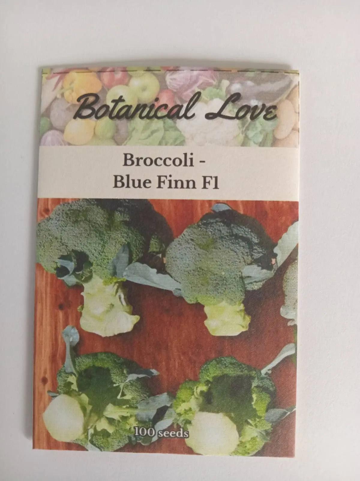 Broccoli Seeds - Blue Finn F1 Botanical Love