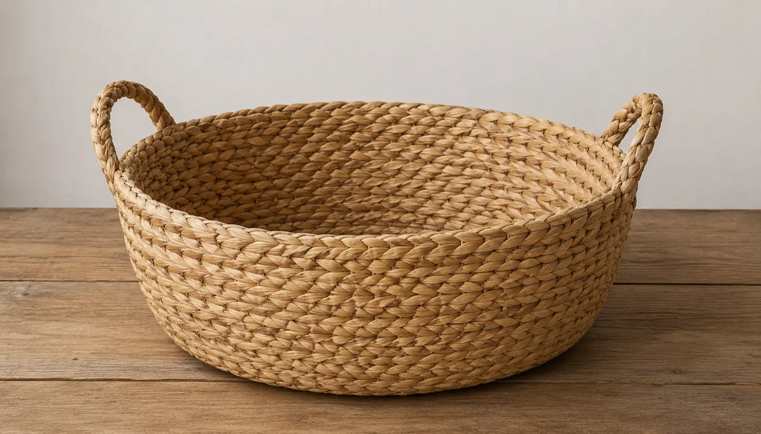 woven flax basket