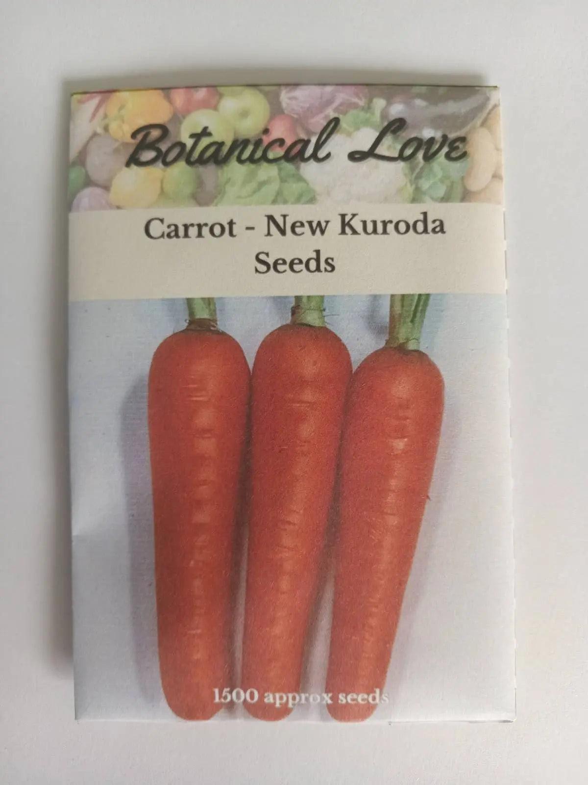 Kuroda Carrot Seeds - (New Kuroda) Botanical Love